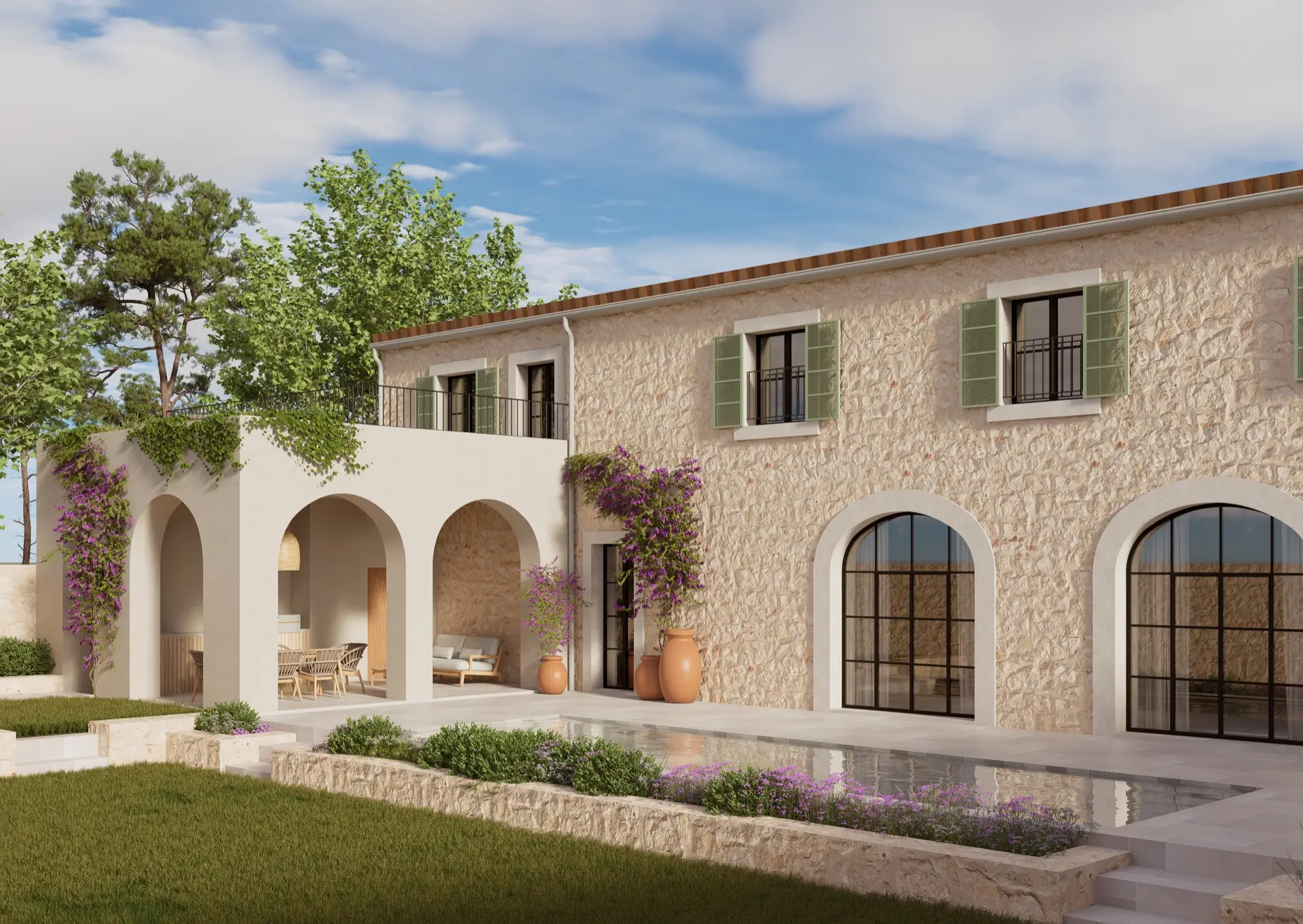 SN32 · Sencelles – exterior con porche