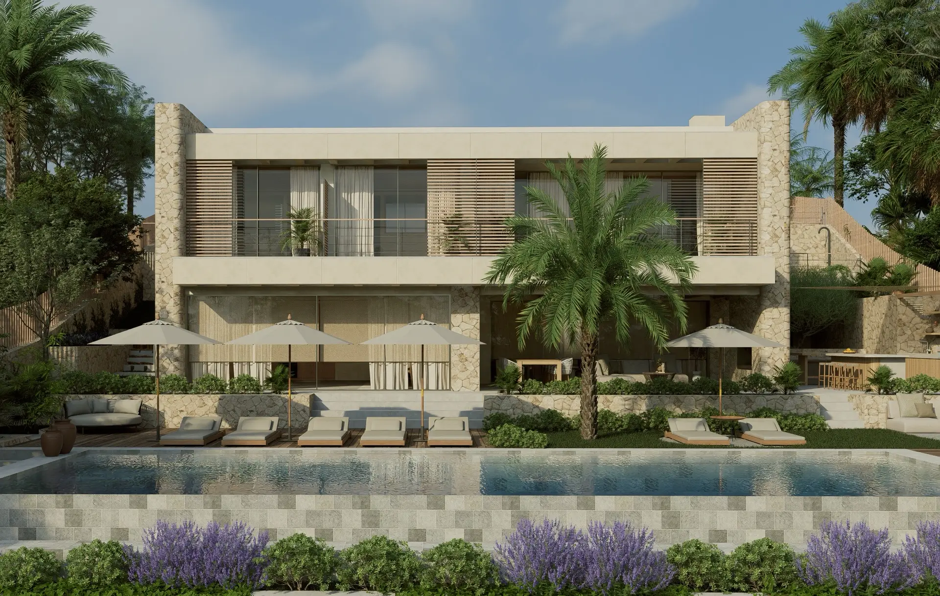 TM03 · Port d'Andratx – exterior con piscina